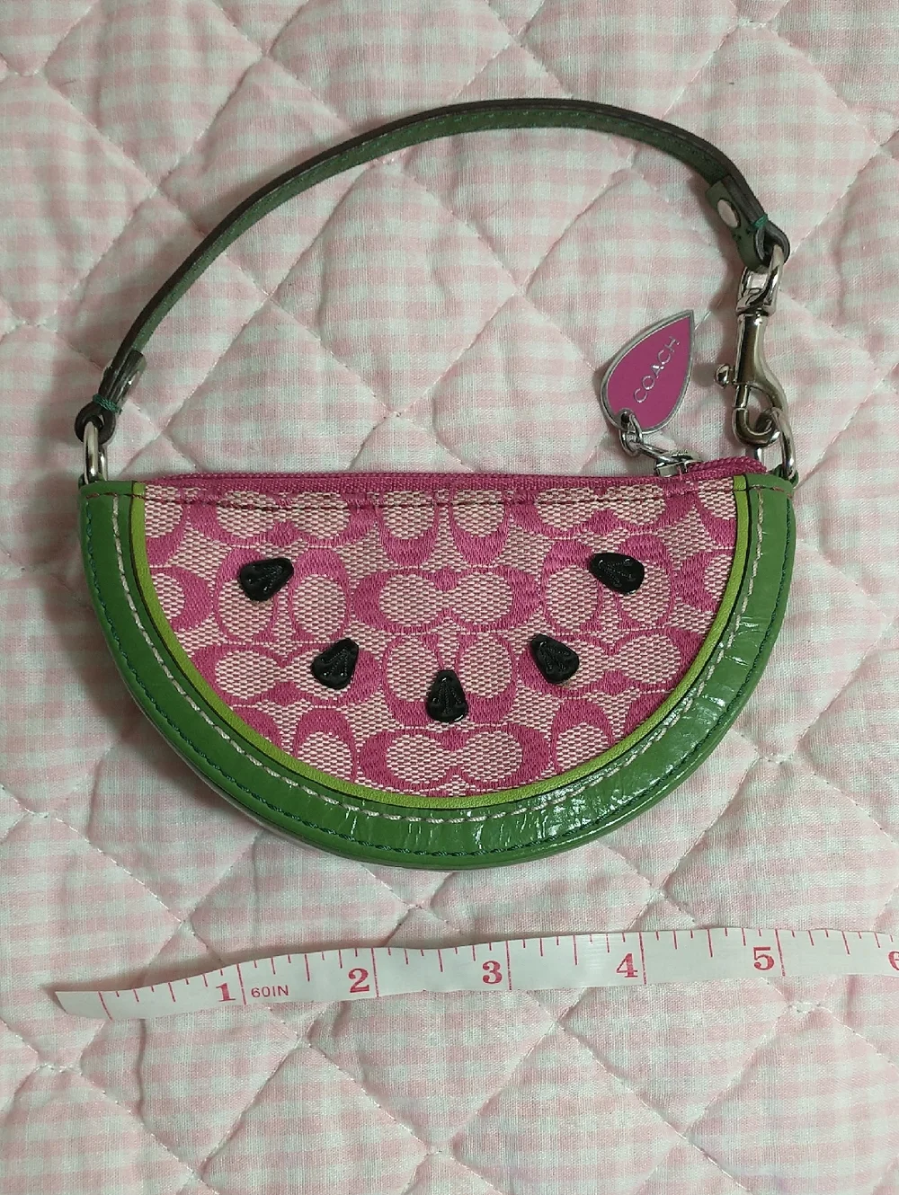 Coach Watermelon Slice Wristlet / Coin purse - Picture 7 of 7